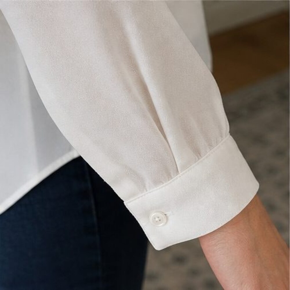 Ivory Ruffle Blouse - Picture 5 of 6